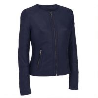 new stylish women sexy red leather jacket Thickening zip motorcycle jacket