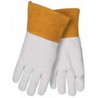 Length Cow Split Leather With PVC Cuff Welding glove