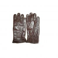 black leather gloves