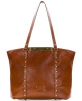 2018 new brown design leather hand bag