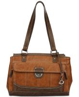 2018 new brown leather hand bag