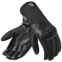 2018  black leather bike gloves