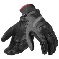 2018  black  leather bike gloves