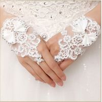 hot sale bridal wedding dress gloves fingerless lace bridal gloves