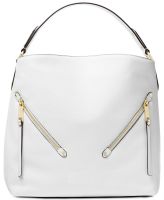 2018 white  leather hobo bag