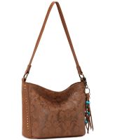 brown leather hobo bag