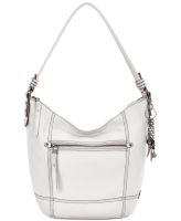 new white  leather hobo bag