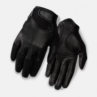 black  leather cycling gloves