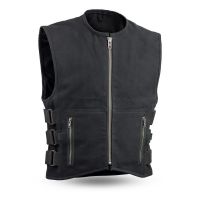 Soft Black Leather vest