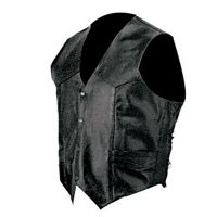 black   Leather vest