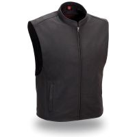 Soft Black Leather vest