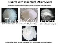 Quartz Grit (sand) and Quartz Powder