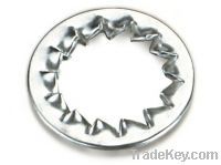 Serrated lock washer internally toothed