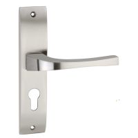 Bevel Zinc Mortice Handle for Door /200 mm Zinc Material Steel Satelon Finish Door Mortice Handle / link brand Mortice Handle