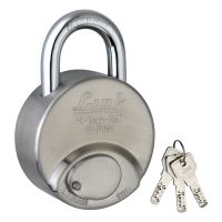 Stainless steel Double Locking Pad lock / Hardened Shackle / SS Body Pad Lock / Lock with 2 Hi-Tech Keys / link brand Pad lock