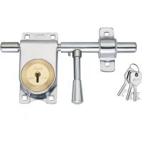 STEEL PAD LOCK /FINISH PC BCP / ROD LOCK / STEEL BODY PAD LOCK ROD LOCK BRASS HANDLE / PAD LOCK WITH THREE KEYS / LINK BRAND