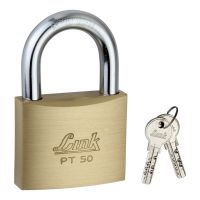 Brass Double Locking Pad lock / Hardened Shackle / Brass Body Pad Lock / Lock with 2 Hi-Tech Keys / link brand Pad lock