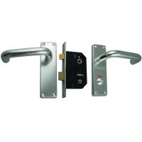 BATHROOM DOOR LOCK SETS / ALUMINIUM LOCK SET BATHROOM INDICATING / BATHROOM DOOR ALUMINIUM LOCK SET BIG AND BOTH SIDE KEY