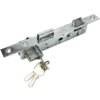 LOCK BODY FOR ALUMINUM DOORS /ALUMINIUM DOOR LOCK SINGLE TURN (DOMUS STYLE) WITH LATCH /ALUMINIUM DOOR LOCK CHROME AND SS FINISH