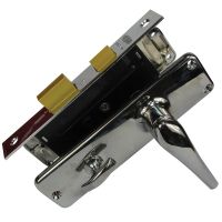 BATHROOM LOCK SETS / AMBASSADOR, UNION TYPE GOLD FINISH BATHROOM LOCK SETS / GOWER, UNION TYPE CHROME PLATED BATHROOM LOCK SET