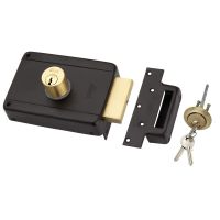 Rim Dead Lock / Door lock / Both Side Key / Antique & Ivory finish / 25000 Key Combination / link brand