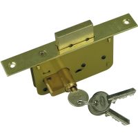 LOCK BODY FOR WOODEN DOORS / DEAD LOCK / SLIDING DOOR LOCK DOUBLE HOOK TYPE / SMALL LOCK BODY 60 MM CYLINDER