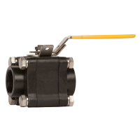 FORGED CARBON STEEL 3 PIECE DESIGN BALL VALVE CLASS 800,1500 BLOW OUT PROOF FLOATING BALL REDUCED PORT