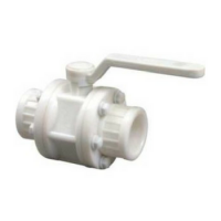 POLYPROPYLENE THREE PIECE DESIGN BALL VALVE SCREWED END TO BSP FLOATING BALL FULL PORT / / POLYPROPYLENE VALVE / 15 MM TO 100 MM