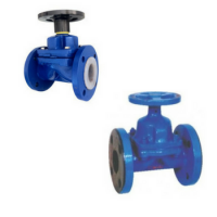 S.G.IRON FEP / PFA LINED DIAPHRAGM VALVE FLANGED END CLASS 150