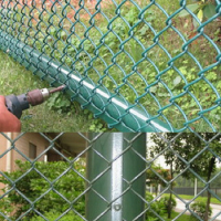 Diamond mesh/ Low Carbon steel wire, Stainless steel wire,Aluminum alloy wire for Fence Sports field, River banks, Construction