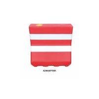 PLASTIC TRAFFIC BARRIER / RED AND YELLOW DURABLE PE MATERIAL SAFETY TRAFFIC BARRIER