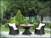 Roya outdoor coffe chair and table made of rattan LD2120