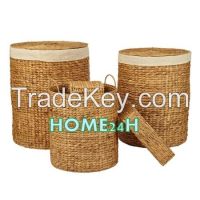 Water Hyacinth Laundry Baskets s/5