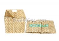 Water Hyacinth Folding Basket, High quality and best price