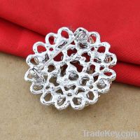 Hearts Flower Alloy Brooches
