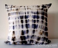 Decorative Throw Pillow Shibori Hand Dyed Fabric