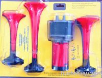3 pipes red air horn