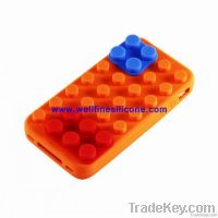 2012 Latest and Hottest Block Design Silicone Case for iPhone