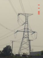 angle steel electric power transmission line steel pole towers