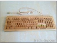 88 keyboards Environmental Friendly Nature Bamboo computer keyboard