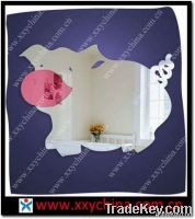 funny pig mirror stickers