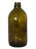 vintage amber pharmaceutical glass bottle