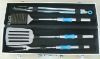4pcs of bbq tools set with stainless steel handle