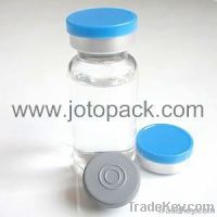 Glass Vials with Rubber Stoppers and Flip off Aluminum Seal Caps