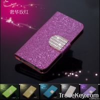 All brand Flip Leather Case Deluxe bling Cover Shell With Stand Functi