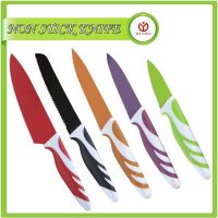 Non-stick stainless steel colorful slicing knives