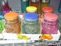 glass spice jars, grinder