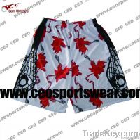 sublimation Canada maple lacrosse shorts