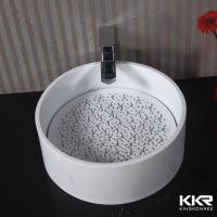 Solid surface wash basins,artificial marble pedestal sink