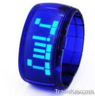 silicone led bracelet watch